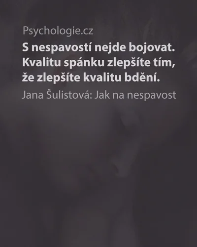 Jak na nespavost