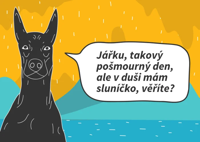 Obléct košili šťastného člověka